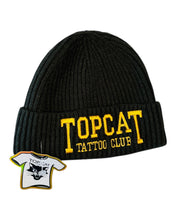 Load image into Gallery viewer, Top Cat Sailors Beanie Black & Yellow