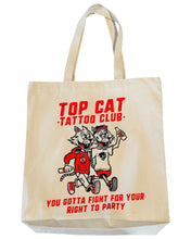 Load image into Gallery viewer, Top Cat Logo & Friends Walking Tote Bag