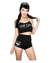 Load image into Gallery viewer, Top Cat Tattoo Club Girls Tank Top Black
