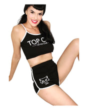 Load image into Gallery viewer, Top Cat Tattoo Club Girls Tank Top Black
