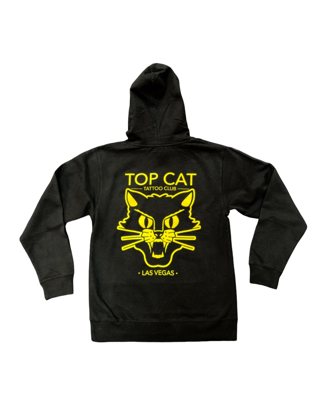 Top Cat Tattoo Hoodie Black & Yellow