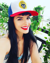 Load image into Gallery viewer, Top Cat Hat Red White &amp; Blue
