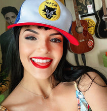 Load image into Gallery viewer, Top Cat Hat Red White &amp; Blue
